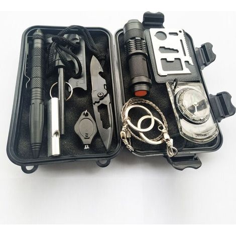Kit de survie multifonctionnel – Boîte d'urgence légère avec outils essentiels – Pour situations d'urgence en plein air (1/5)