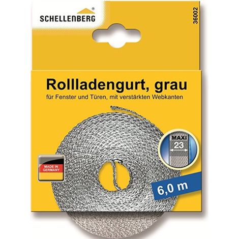 Schellenberg Rollladengurt grau Breite 23 mm - Länge 6 m Rolladen & Zubehör (1/5)