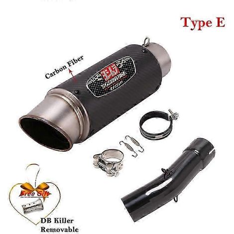 Sistema De Escape Modificado Para Motocicleta, Silenciador De Tubo De Fibra De Carbono Para Suzuki Sv650, Sv650x, Aos 2003 A 2015, Db Killer( Type E) (1/5)