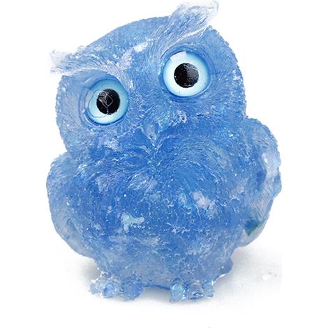 Ornement Owl Made by Mano Garnet Gemstone Statue: Statue de Owl Artisanale en Résine avec Garnet Pierres Énergétiques, Décoration Bureau Maison Feng Shui 5.3cm (1/5)