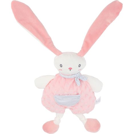 Couverture de sécurité pour bébé, adorable lapin en peluche, jouet apaisant pour bébés et enfants, garçons et filles (1/5)