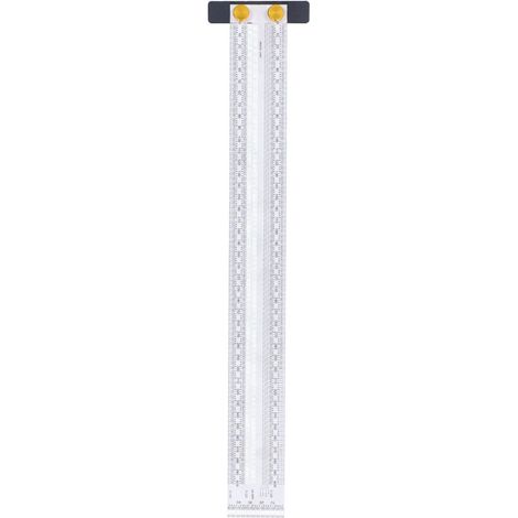 Échelle de marquage exquise PORTABLE PORTABLE PRATIQUE PRATIQUE SURDIE DURABIE MULTIFONCTIONNELLE Multifonctionnel Ruler (400 mm) (400 mm) (1/5)