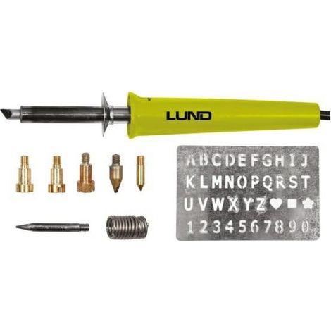 SALDATORE E PIROGRAFO LUND PER LEGNO 11 pz.