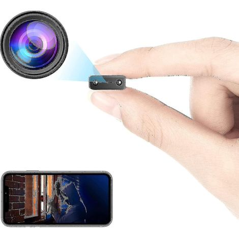 Ultrakompakte WLAN-IP-Überwachungskamera, tragbare drahtlose Kamera mit USB-Anschluss, HP 1080p-Auflösung.