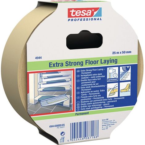 Klebeband'Gewebe synthetisches Gummi 25 m x 25 mm TesaFIX TESA T049340000000