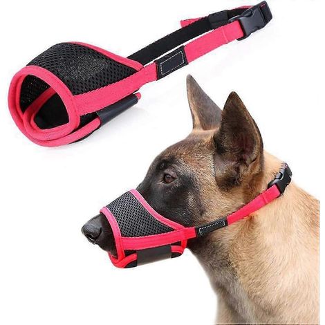 Muselière en nylon pour chien avec coussinet souple et boucle