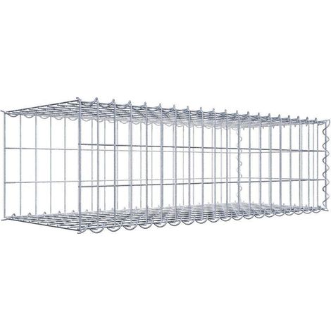 Gabiondeco - Gabion - Element de prolongation en longueur 100 cm x 30 cm x 40 cm (L x H x P). maille 5 x 10 cm. Spirale. Avert.: il manque une grille - Made in Germany (1/5)