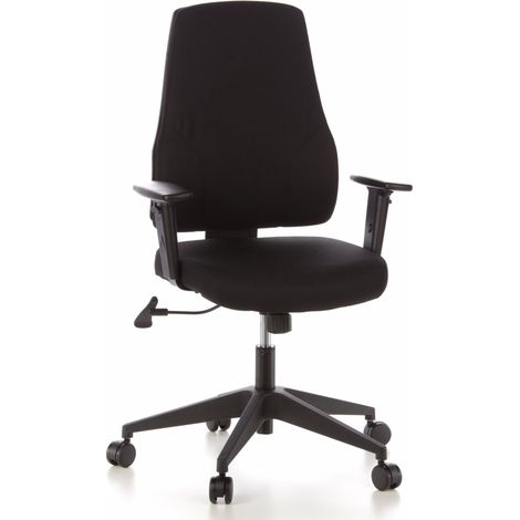 Bürostuhl / Drehstuhl PRO-TEC 100 Stoff schwarz Schreibtischstuhl hjh OFFICE (1/5)