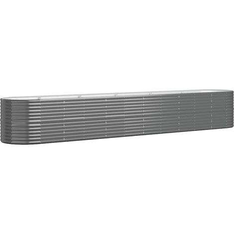 Maison Exclusive - Hochbeet Verzinkter Stahl 440x80x68 cm Anthraz (1/5)