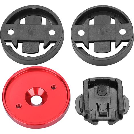 Support de compteur GPS pour vélo de route/VTT, avec capuchon de potence intégré (rouge) (1/5)