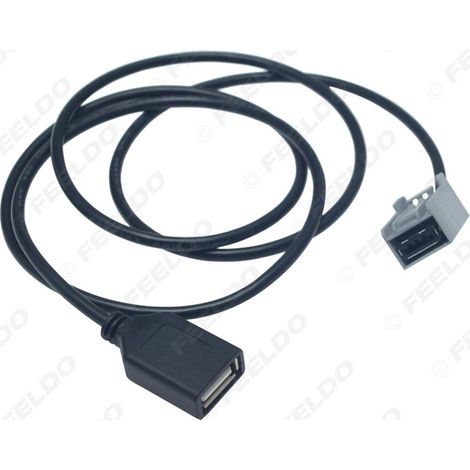 Compatible avec Honda City, Accord, Odyssey, Crosstour, Civic, câble adaptateur AUX vers USB, câble de modification audio Mitsubishi