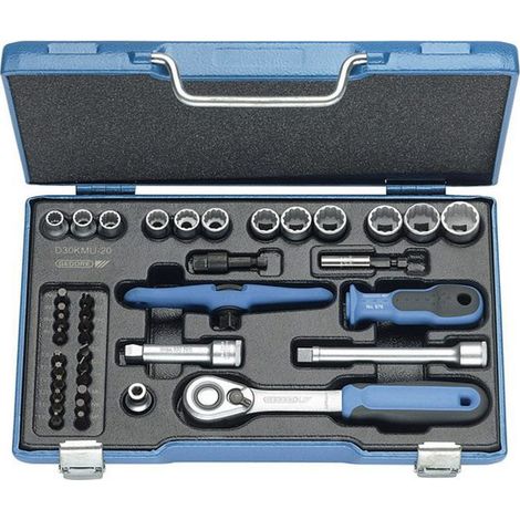 D 30 KMU-20 Set di chiavi a bussola 3/8" 40 pezzi IN-IS-PH-PZ-TX-XZN (1/5)