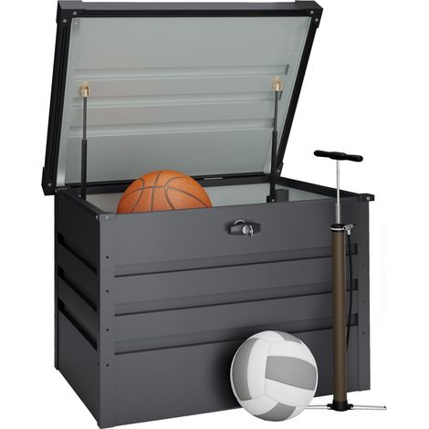 Arcon Metálico 277L - 72x61x63cm - Anticorrosión - Cierre con llave incluida - Tapa abatible (1/5)
