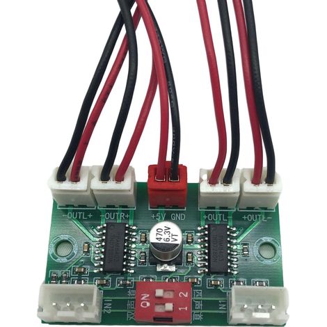 XH-A156 Quad-Channel PAM8403 Digital Amplifier Board, USB 5V Powered, DIY Mini Amplifier, 43W Output (1/4)