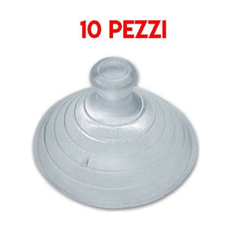 VENTOSE VENTOSA CON SFERA PER VETRI CRISTALLI IN PVC 10 PZ Ø 20 - 25 - 30 21293V MM 25 (21398) (1/2)