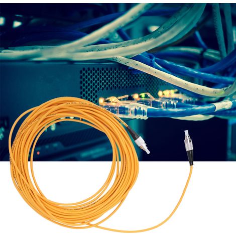 10 m FC/UPC-FC/UPC Singlemode-Glasfaserkabel, gelb (1/5)