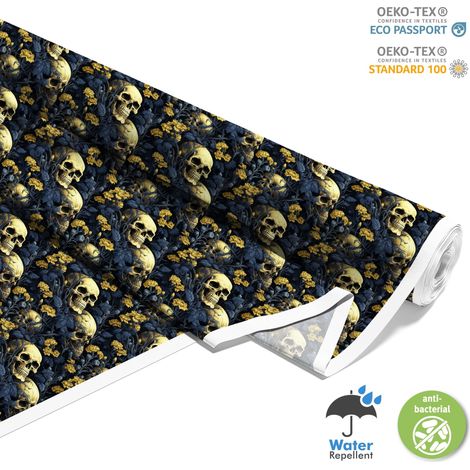 TESSUTI DECORATIVI PER ESTERNI OXFORD - Motivo Teschio I DX4332 (1/5)