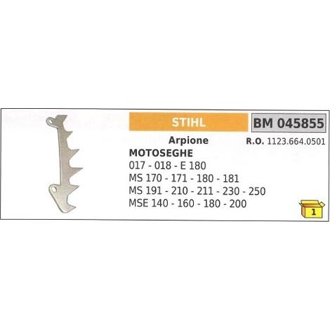 Arpione STIHL per motosega 017 018 E 180 MS 170 171 180 181 191 210 045855 11236640501