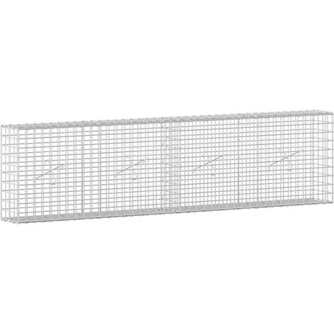 Gabione mit 3,5 mm Draht und 5x5 cm Maschen 200x20x50 cm vidaXL (1/5)