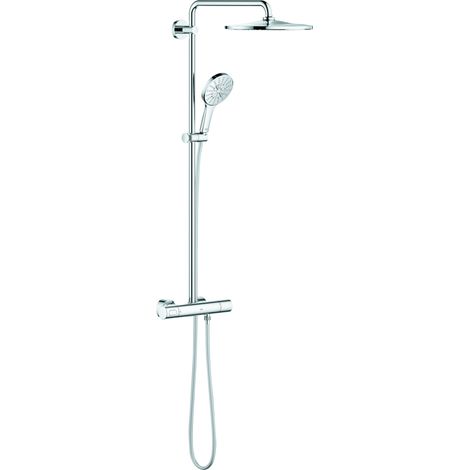 Grohe – Colonne de douche hydromassante Rainshower Smartactive 310 – Mitigeur thermostatique – 3 jets – Chrome – Débit 8 l/min – 26648000