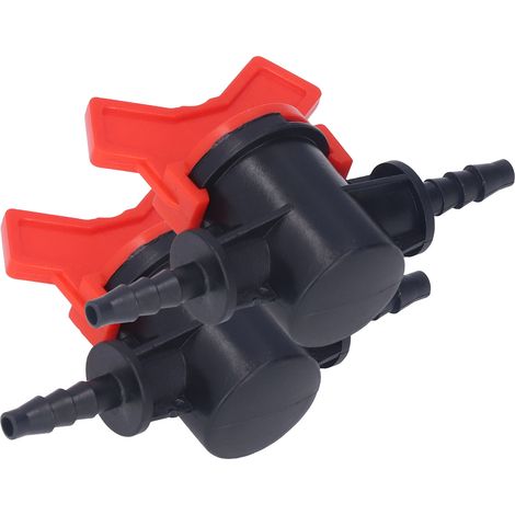 Régulateur de débit 2 pièces, ABS, vanne d'arrêt liquide, pompe à eau, passage direct, diamètre extérieur 4 mm (1/5)