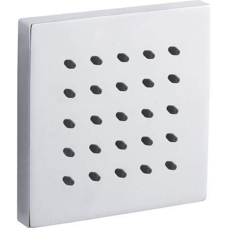 Hudson Reed Square Tile Body Jet 92mm H x 92mm W Single - Chrome (1/5)