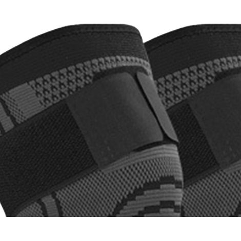 Genouillère de compression, respirante et légère, idéale pour le sport, le cyclisme et le basketball, noire, taille XL. (1/5)