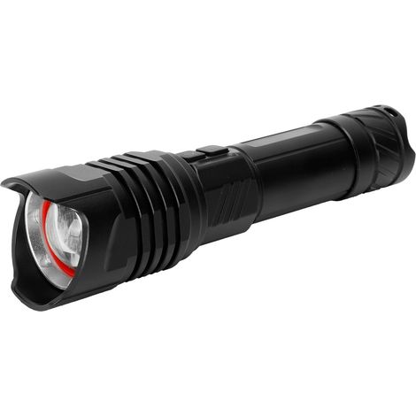 Lampe torche rétractable P99 à zoom, en alliage d'aluminium, rechargeable par USB, pour les activités de plein air. (1/5)