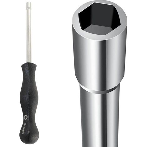 Tournevis hexagonal 4 mm Outil de réglage de carburateur pour 2 petits moteurs à cycle commun pour Stihl pour Poulan pour Husqvarna Tronçonneuse Tondeuse Coupe-bordure (1/5)