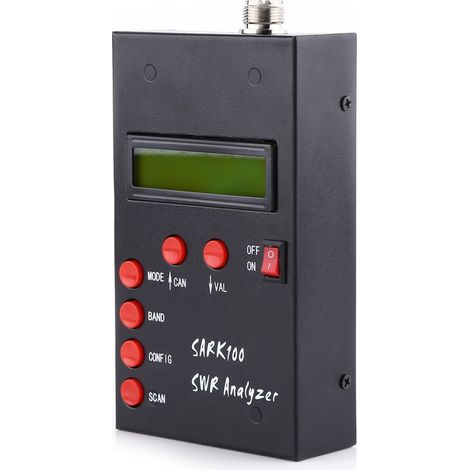 1-60MHz Sark100 Analyseur d'Antenne à Ondes Courtes Testeur SWR Ondes Impédance Capacitance Inductance pour Radioamateurs