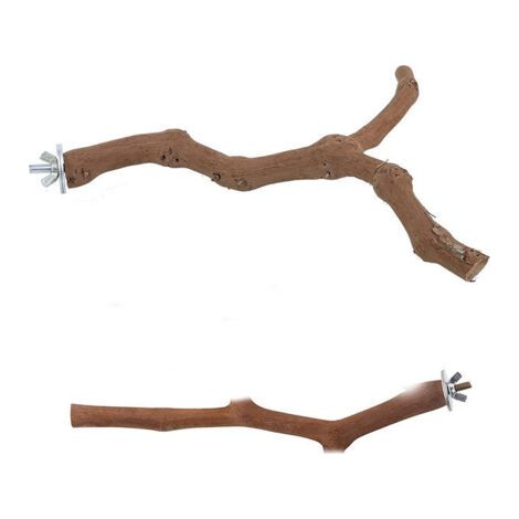 PA Stück Vogelsitzspielzeug, Käfigzubehör, aus natürlichem Wildrebenholz, Sitzstangen für Nymphensittiche (1/3)