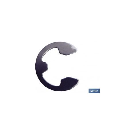 Pack mit 100 Seeger-Ringen DIN-6799 RA-2,3 Kohlenstoffstahl