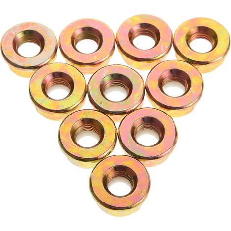 10pièces Écrou De Bordure De Pelouse Écrou De Blocage De Tondeuse Essieu Pour Tondeuse Remplacement De Broche De De Travail Pour Coupe-bordures (1/5)