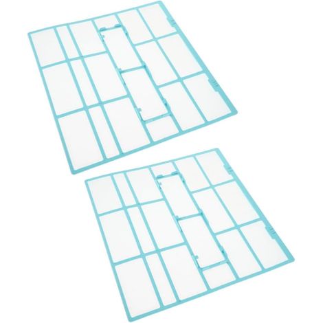 Filtre à Air pour Climatiseur 1hp et 1,5hp Filtre Barrière Anti-poussière en Plastique, Design Maille de Précision, 2pcs pour Maison et Bureau, Sandales Femme (1/5)