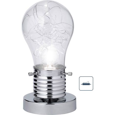 Kleine Tischleuchte FUTURA Glühbirnen Lampe, Höhe 25cm (1/5)