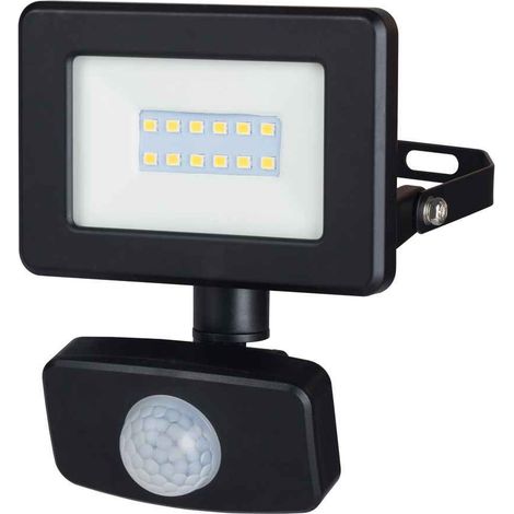 PADLIGHT5, projecteur LED SMD IP44 10W, noir 4000K. Avec IR - VELAMP