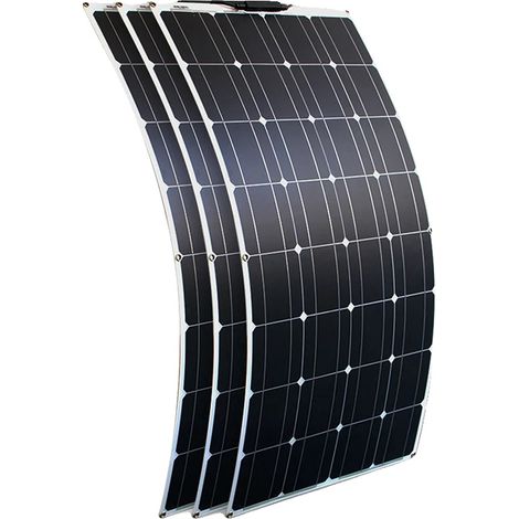 Solarmodul-Set, effizientes monokristallines Design, vielseitige Installationsmöglichkeiten, 5 Stück 100 W (1/2)