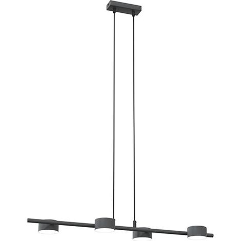 Lampadario Minimal Cyllenius Acciaio Nero 4 Luci Gx53 (1/5)