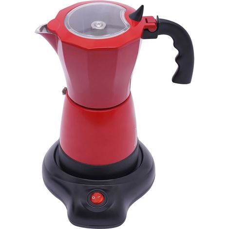 Elektrischer Espressomaschine mit Basis, Espressokocher für 6 Tassen Kaffee