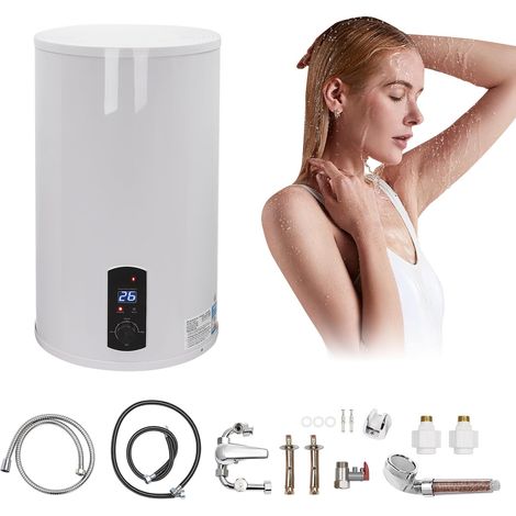 Elektrischer Wassererhitzer 70L 2000 W 0,7 MPa IPX4 Elektrischer Warmwasserbereiter 220 V Vertikaler LED Digitaler Wassererhitzer mit Wasserhahn 35–75 °C Temperaturregelbereich (1/5)