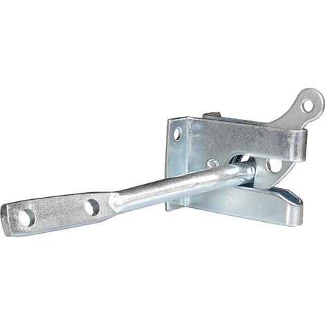 Verrouillage de porte, Loquet de Porte Acier, Verrouillage automatique gravité vis, pour clôtures bois, jardins (72 × 53 × 34 mm) (1/5)