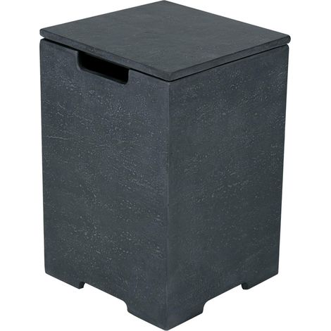 Housse de réservoir carrée H63cm - Gris foncé (1/2)