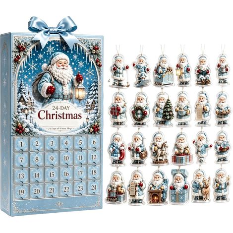 Conto alla rovescia di Babbo Natale - 24 pezzi piatti (1/5)