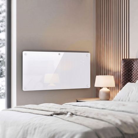 Radiateur Électrique Connecté WiFi 2000 W, Chauffage Convecteur Sur Pied ou Mural, Télécommande, Écran LED, 15-22m² (1/5)