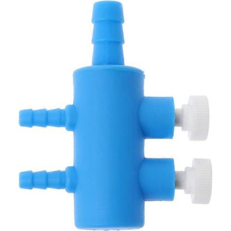 Commande en plastique pour vanne d'aquarium, connecteur 2/3/4/5/6 voies, interrupteur indépendant - 2 têtes (1/5)