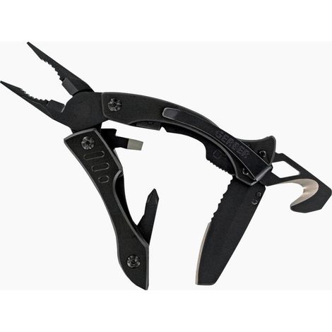 Herramienta multiuso Gerber Crucial, fabricada en acero inoxidable, color negro, GE31001518