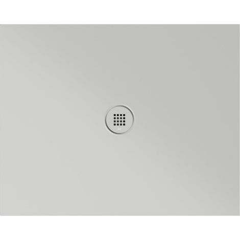 Receveur de douche rectangulaire en céramique 100x80x2cm, cenere mat