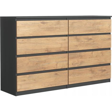 Armoire de salle de bain, Anthracite / Chêne Artisan, 170 × 40 × 30 cm