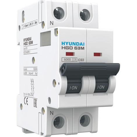 Disjoncteur modulaire 1P+N, 6kA, 25A, Courbe C (1/3)