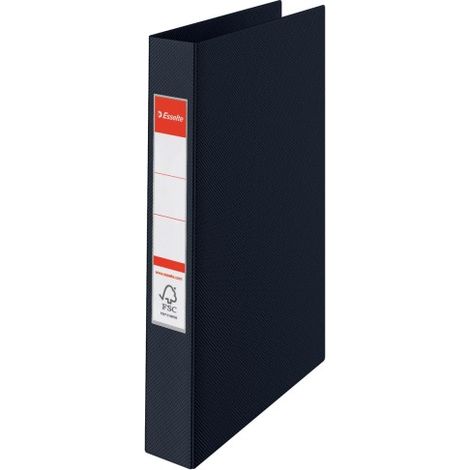 Classeur anneaux cartonné Esselte Vivida A4 - Dos 3,5 cm - Noir (1/5)